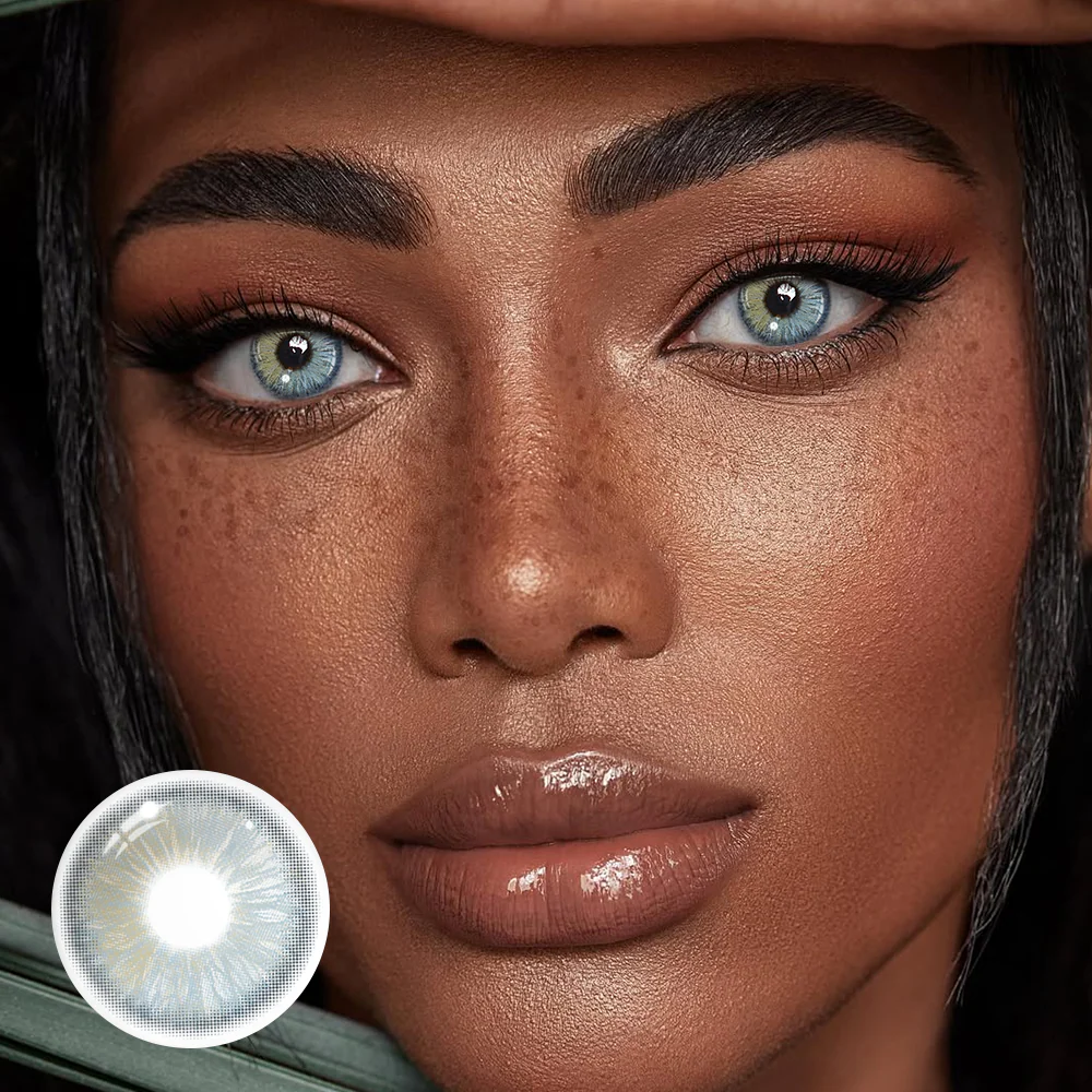 Llithyia Blue Prescription Colored Contact Lenses - Roseibase