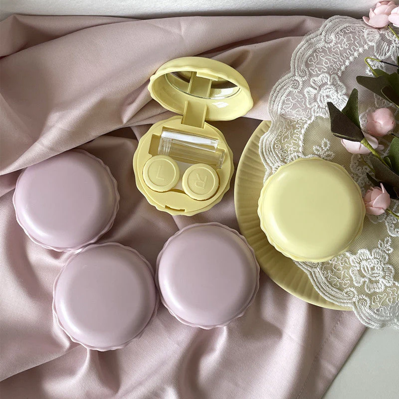 Cream Goose Colored Contact Lens Case - Roseibase