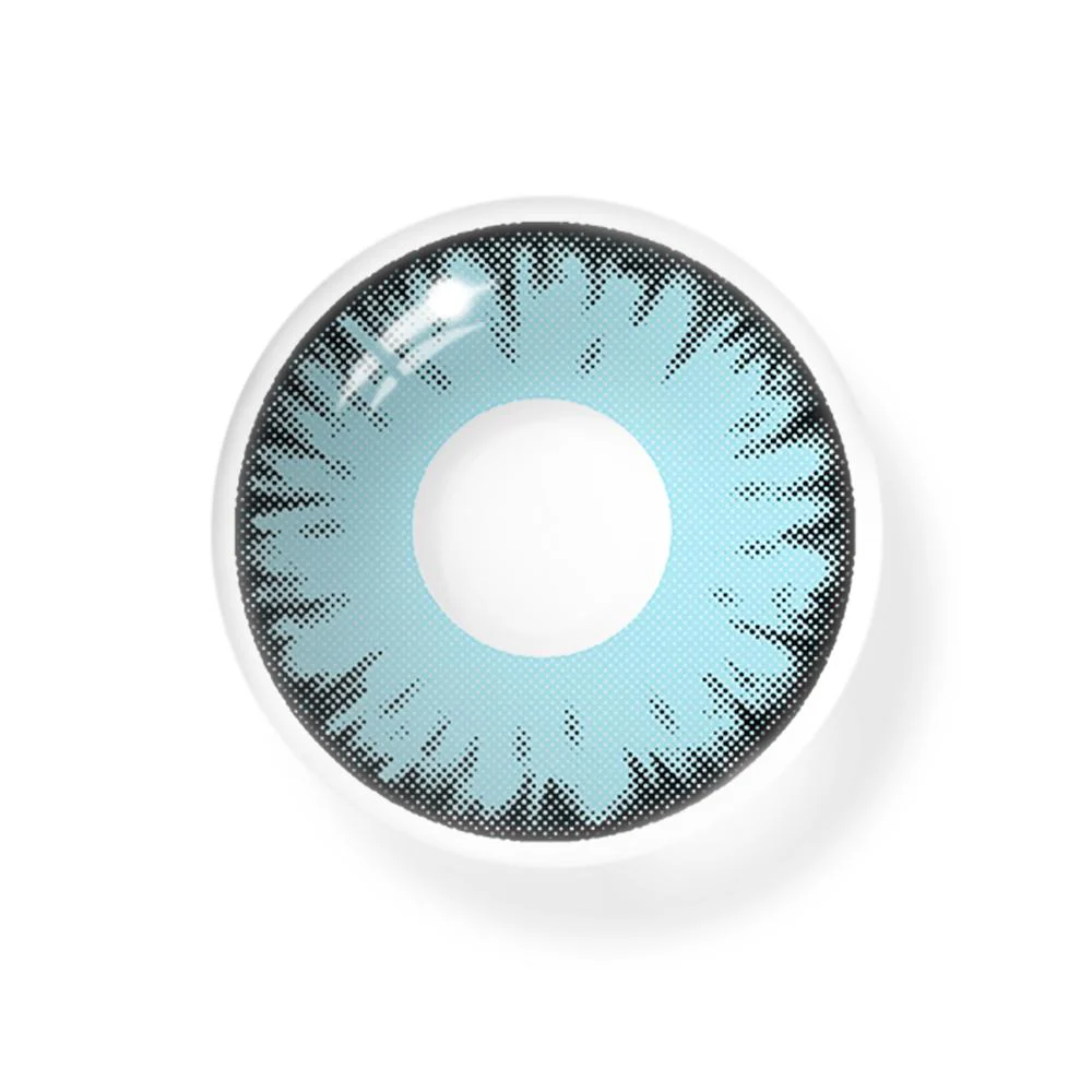 Cosplay Lucifer's Eye Blue Colored Contact Lenses - Roseibase