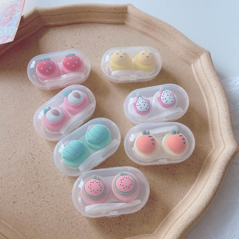 Cute Fruit Colored Contact Lens Case - Roseibase