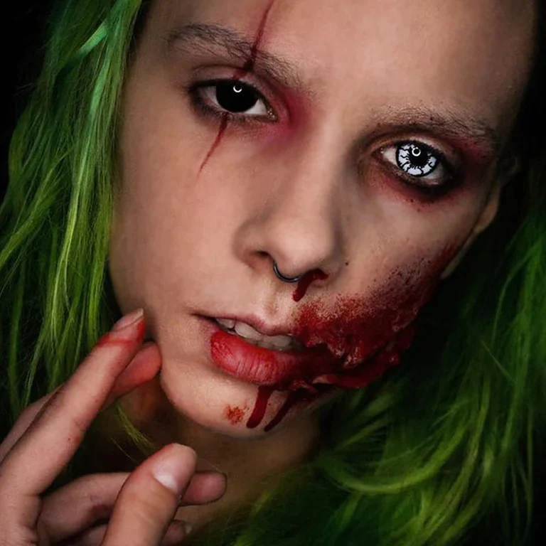 Cosplay NARUTO Byakugan Black Colored Contact Lenses - Roseibase