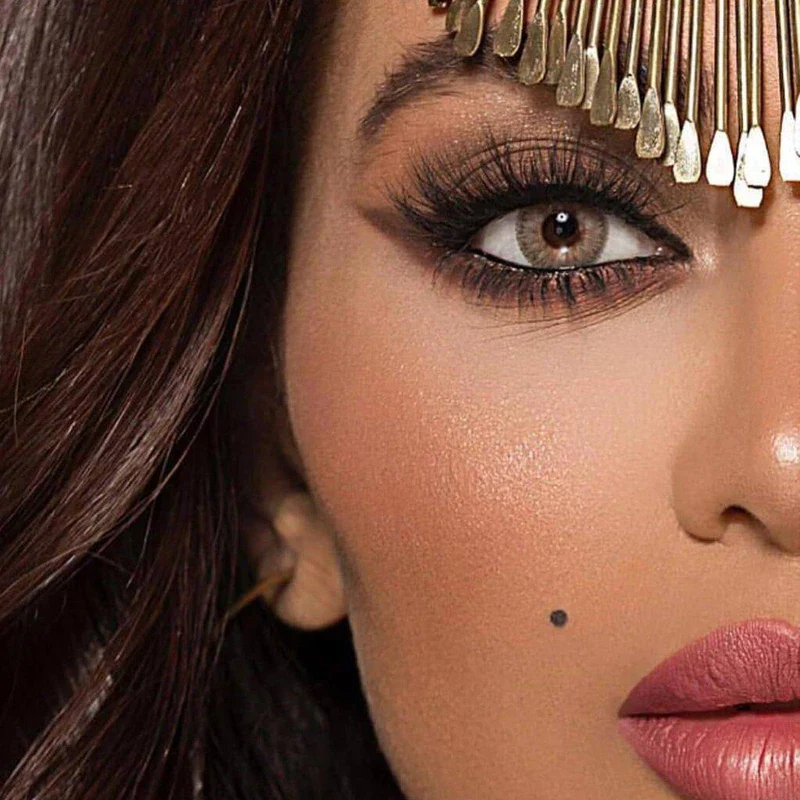 NATURAL COOL HAZEL Khaki Colored Contact Lenses - Roseibase