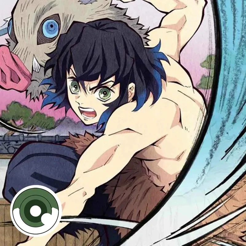 Cosplay Demon Slayer Hashibira Inosuke Green Colored Contact Lenses - Roseibase