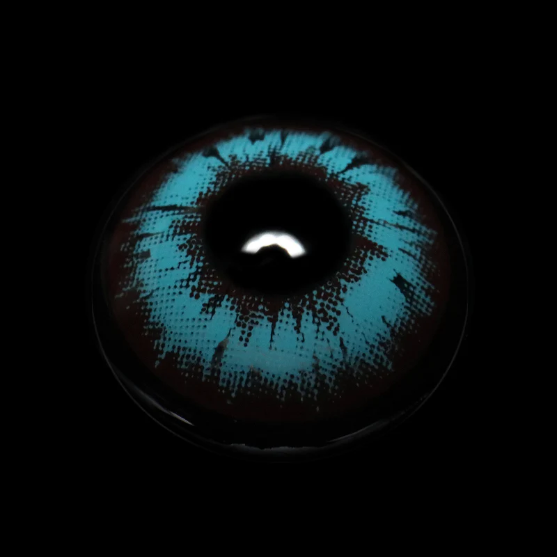 Cosplay Jujutsu Kaisen UJ Blue Prescription Colored Contact Lenses - Roseibase