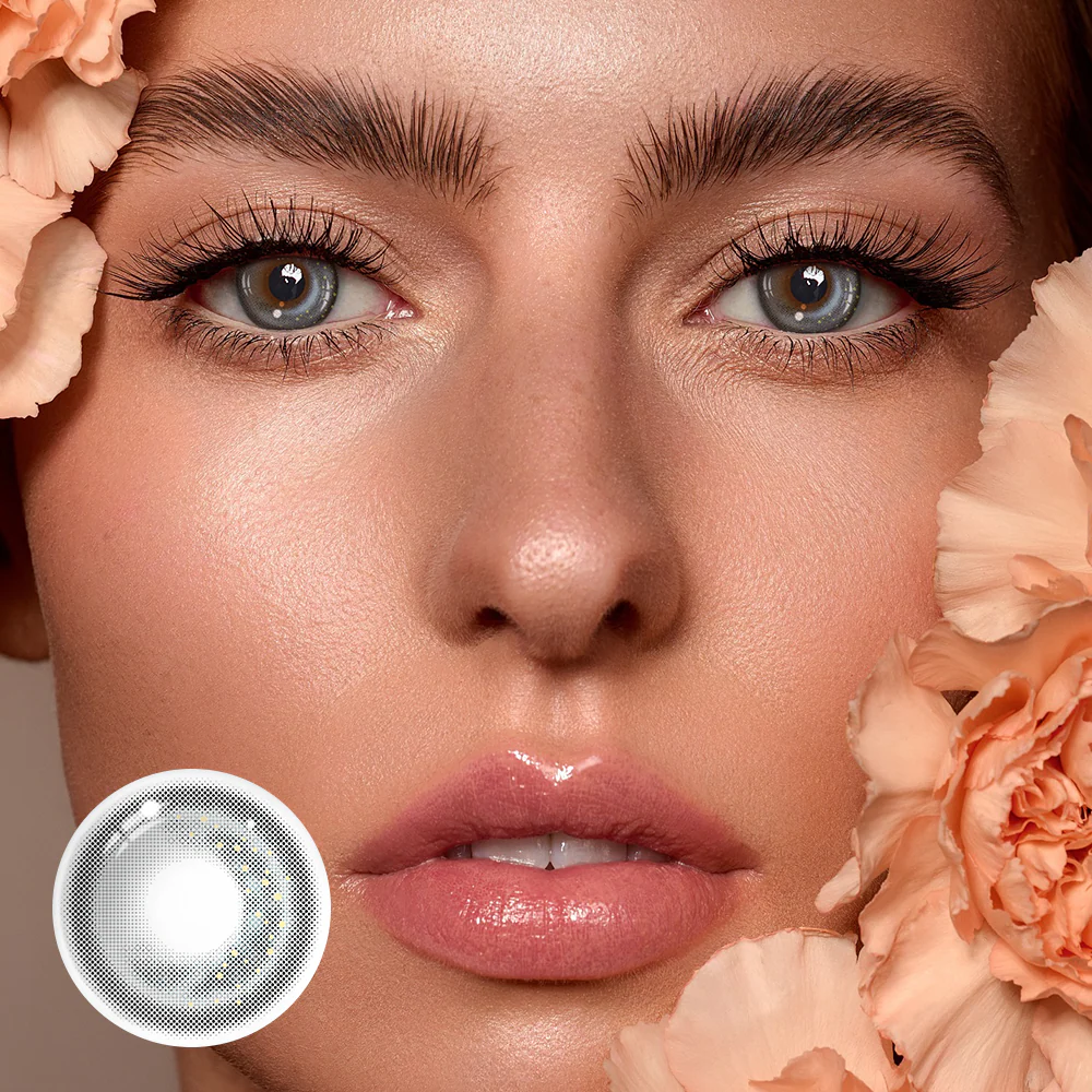 Calliope Moon Gray Prescription Colored Contact Lenses - Roseibase