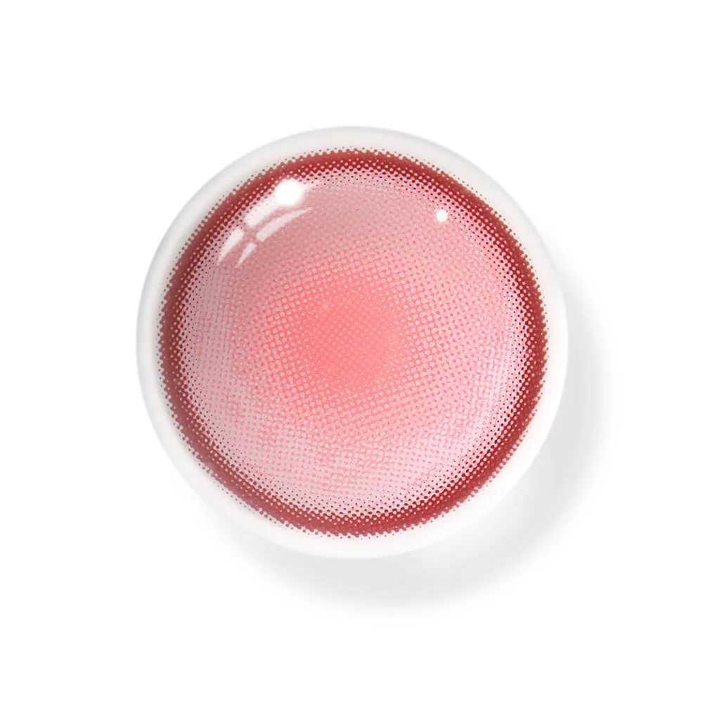 Cosplay Fairy Pink Colored Contact Lenses - Roseibase