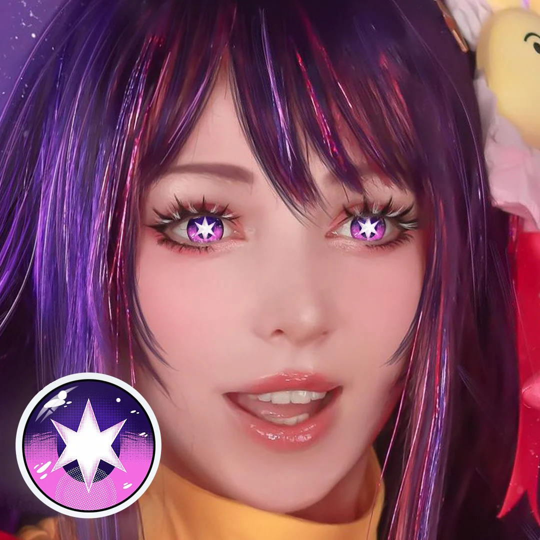 Cosplay Oshi No Ko Hoshino Ai Violet Colored Contact Lenses - Roseibase